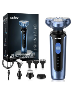 Afeitadora Eléctrica Sejoy 5 en 1 IPX7 Inalámbrica USB