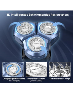 Afeitadora Eléctrica Sejoy 5 en 1 IPX7 Inalámbrica USB 2