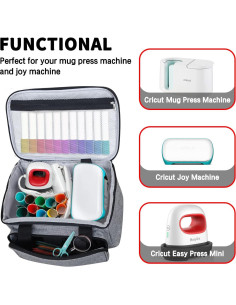 Funda Boczif para Máquina Cricut Mug Press y Joy - Organizador 2
