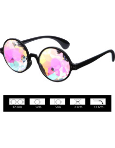 Gafas de Sol Kaleidoscopio Arcoíris Yaomiao - Efecto Prismático 2