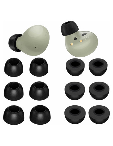 6 Puntas de Espuma Memoria para Galaxy Buds 2 Pro - Negro