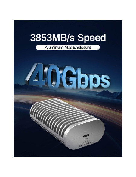 Caja M.2 SSD TERRAMASTER D1 SSD Plus 40Gbps Aluminio