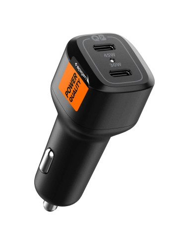 Cargador de Coche Spigen 75W Doble USB Carga Rápida PD