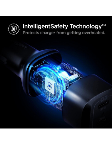 Cargador de Coche USB C Spigen 65W Dual Carga Rápida PD 3.0