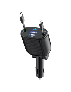 Cargador de Coche Retráctil 4 en 1 Magjieyx 62W Carga Rápida