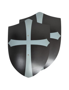 Conjunto de 2 Escudos de Madera Hechos a Mano para Niños