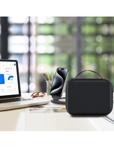 Funda Dura de Viaje co2CREA para Cargador Belkin MagSafe 3-en-1