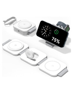 Estación de Carga Inalámbrica 3 en 1 Apple AD02 Rápida Magnética