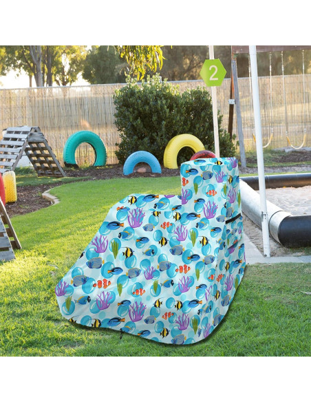 Cubierta de Mesa de Agua Sobana 76x102 cm Anti-UV Mundo Oceánico