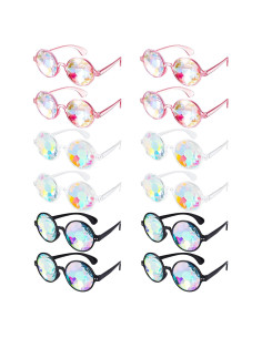 Gafas de Sol Kaleidoscopio Frienda - 12 Pares Psicodélicas