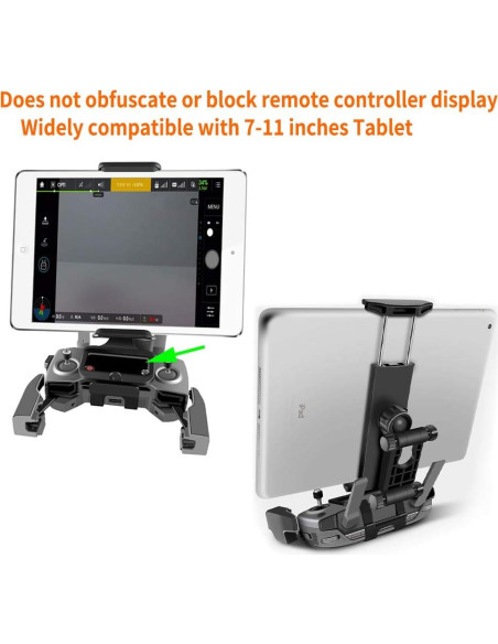 Soporte Frontal para Tablet y Teléfono 4-11" Hanatora MAVIC2-004