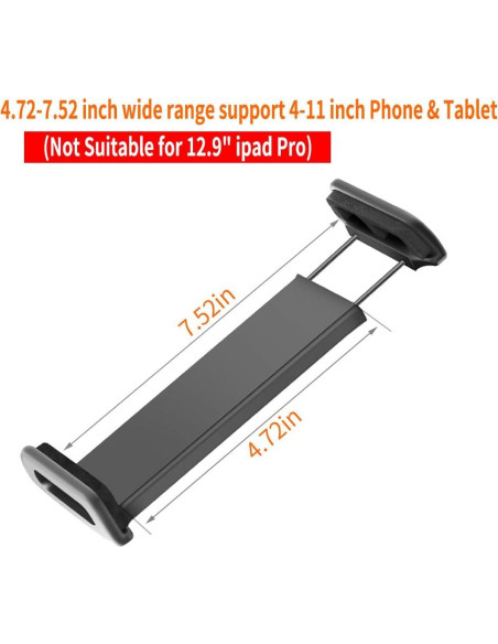 Soporte Frontal para Tablet y Teléfono 4-11" Hanatora MAVIC2-004