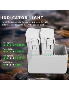 Batería de Vuelo Inteligente Plus Rszfnjxry para DJI Mini 4 Pro/3 Pro/3, 3850mAh 2