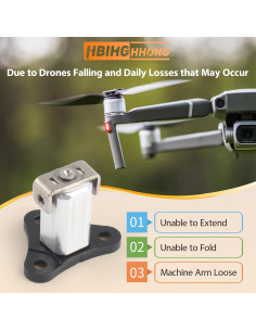 Reemplazo Eje Brazo Frontal DJI Mini 4 Pro y Mini 3 con Herramientas 2