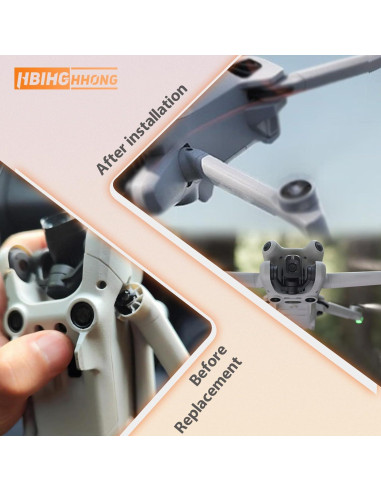 Reemplazo Eje Brazo Frontal DJI Mini 4 Pro y Mini 3 con Herramientas