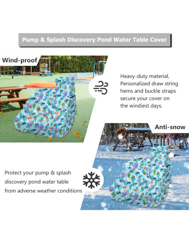 Cubierta de Mesa de Agua Sobana 76x102 cm Anti-UV Mundo Oceánico