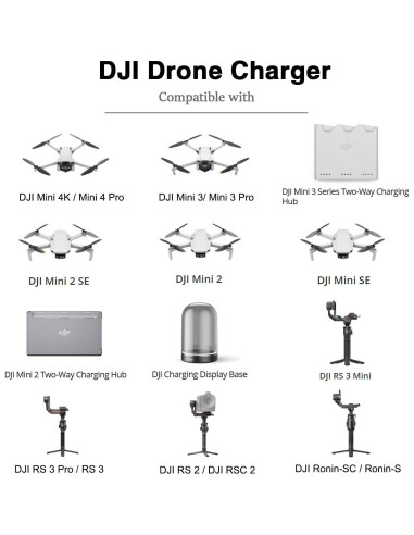 Cargador USB C DJI 30W para Drones Mini 4 Pro, Mini 3 y más
