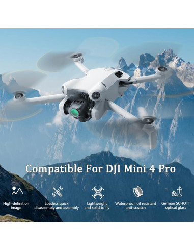 Juego de Filtros ND 6 Piezas Giovbuer para DJI Mini 4 Pro