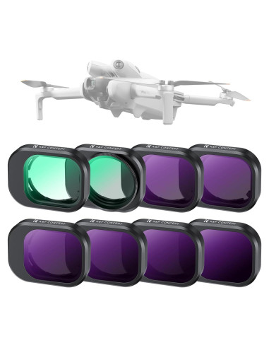 Set de Filtros K&F Concept para DJI Mini 4 Pro - 8 Piezas