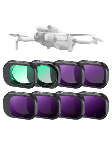 Set de Filtros K&F Concept para DJI Mini 4 Pro - 8 Piezas