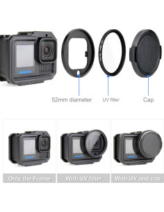 Caja de Aluminio SOONSUN con Filtro UV para GoPro Hero 9-13 2