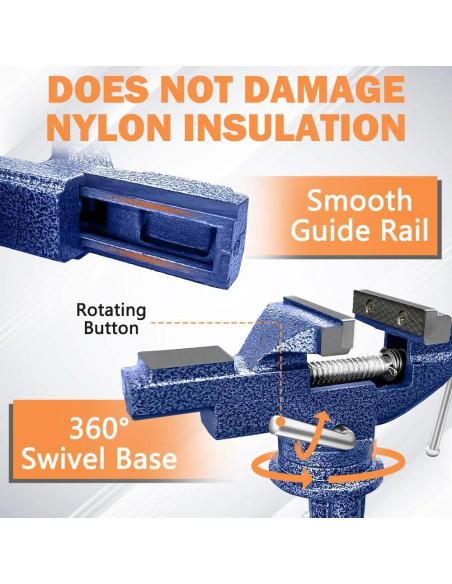 Morsa de Mesa COLCUT 7.87 cm 360 Portátil para Carpintería