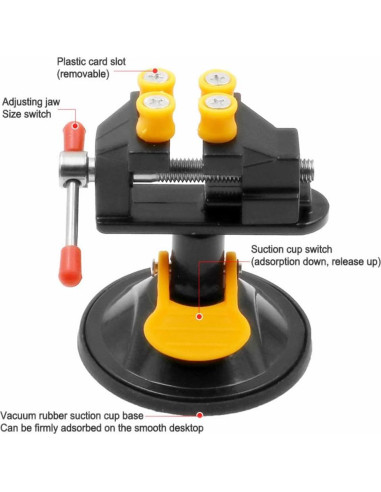 Torno de Mesa Mini Hozzwhoo con Base de Ventosa 360