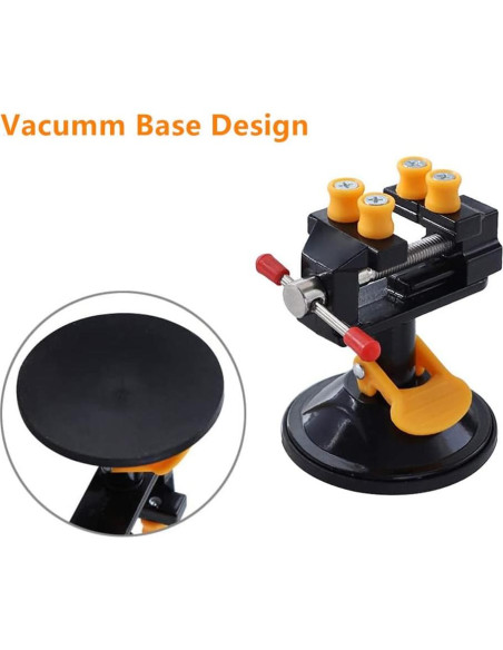 Torno de Mesa Mini Hozzwhoo con Base de Ventosa 360