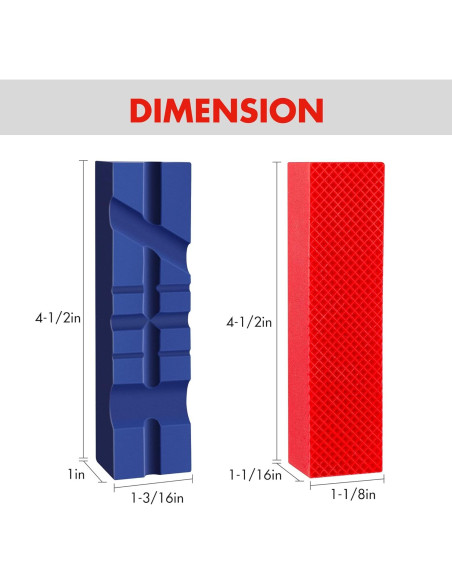 Almohadillas de Mandíbula WORKPRO 11.43 cm TPU 4 Piezas