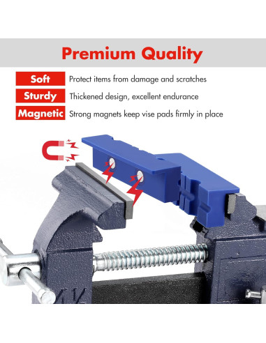 Almohadillas de Mandíbula WORKPRO 11.43 cm TPU 4 Piezas