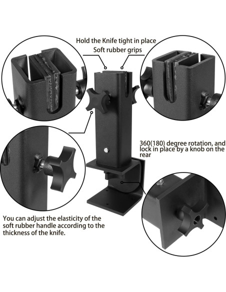 Morsa de Banco Giratoria Opall KV-1 para Cuchillos 360