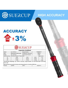 Llave de Torque SUERCUP 1/2" 10-170 ft.lb (13.6-230.5 Nm) 5 PCS 2