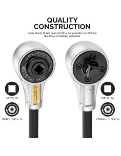 Llave de Torque NEIKO PRO 03715B 1/2" Drive 1100 Nm 2