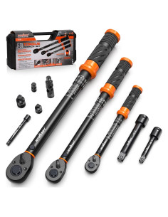 Juego de Llaves de Torque 3Pzas HORUSDY 1/4" 3/8" 1/2"