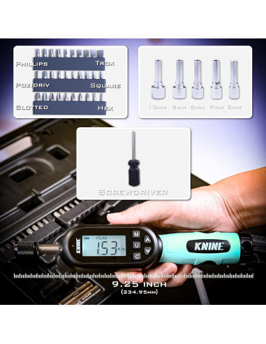 Destornillador de Par Digital 1/4" KNINE OUTDOORS 10-100 in-lb