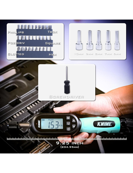 Destornillador de Par Digital 1/4" KNINE OUTDOORS 10-100 in-lb