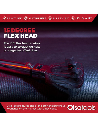 Llave de Torque Click Olsa Tools 1/2" 50-250 ft-lb (68-339 Nm)
