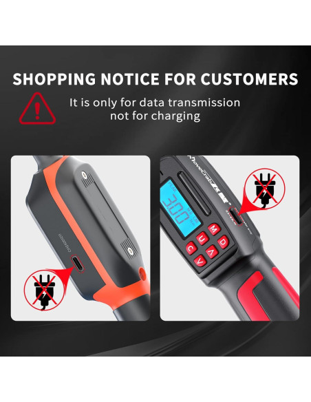 Llave de Torque Digital MOVECRAB 1/2" 6.8-135N.m Precisión 2%