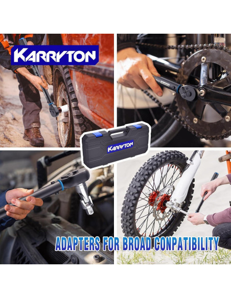 Juego de Llaves de Torque KARRYTON 35 Piezas 1/4 3/8 1/2" Juego de Llaves de Torque KARRYTON 35 Piezas 1/4 3/8 1/2"