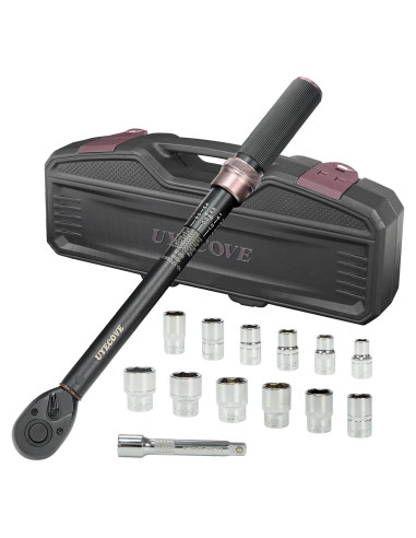 Juego de Llave de Torque UYECOVE 14Pcs 1/2 Pulgada 10-170 ft.lb