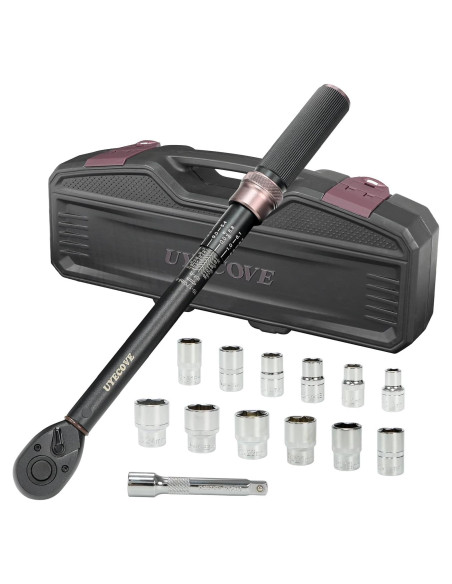 Juego de Llave de Torque UYECOVE 14Pcs 1/2 Pulgada 10-170 ft.lb