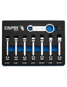 Juego de Adaptadores de Torque 1/2" Capri Tools 8 Piezas SAE