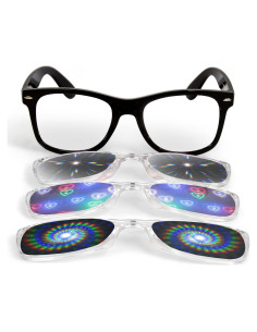 Gafas de Difracción GloFX Snap-On con Lentes Intercambiables