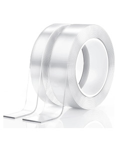 Cinta Adhesiva Doble Cara Nano Transparente 10m 2 Rollos