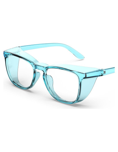 Gafas de Seguridad TOREGE Antivaho Transparentes Z87 Azul Claro
