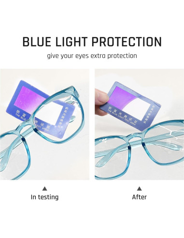 Gafas de Seguridad TOREGE Antivaho Transparentes Z87 Azul Claro