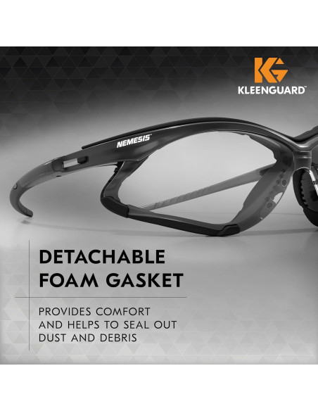 Gafas de Seguridad KleenGuard V30 Nemesis - 12 Pares, Lentes Claros Gafas de Seguridad KleenGuard V30 Nemesis - 12 Pares, Lentes Claros