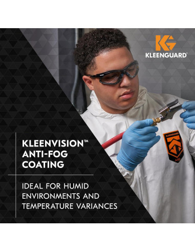 Gafas de Seguridad KleenGuard V30 Nemesis - 12 Pares, Lentes Claros