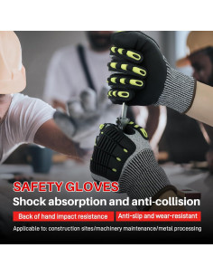 Guantes de Protección GOL-SIV Pequeños Nitrilo Anti Impacto 2