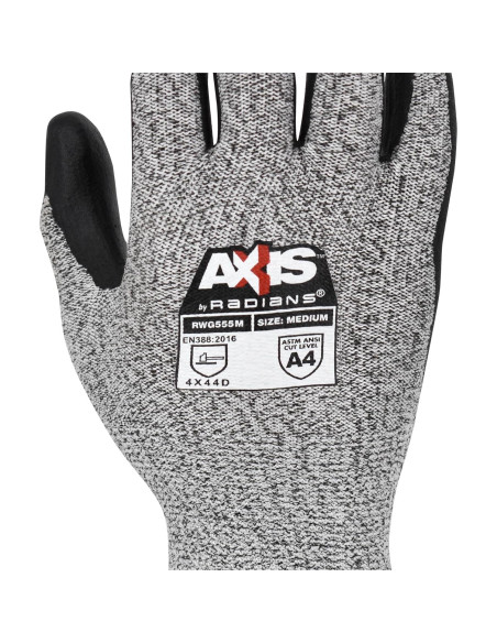 Guantes de Trabajo Radians RWG555 A4 Nitrilo Espumoso - Grande (Paquete de 12)